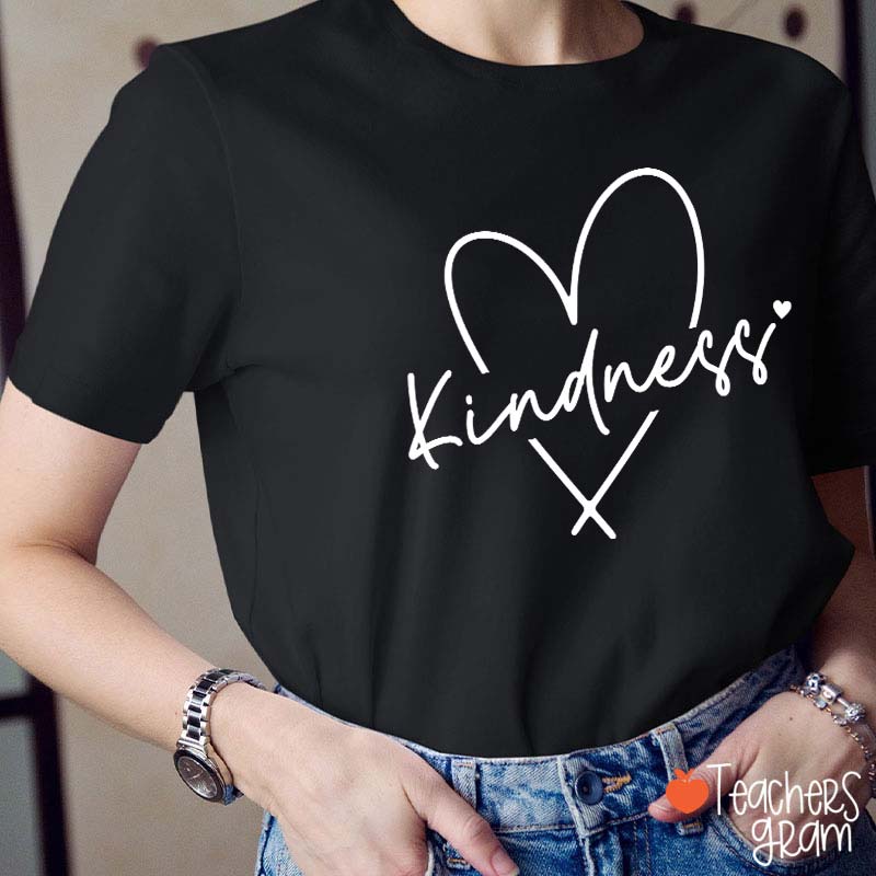 Kindness Valentine's Day Teacher T-Shirt