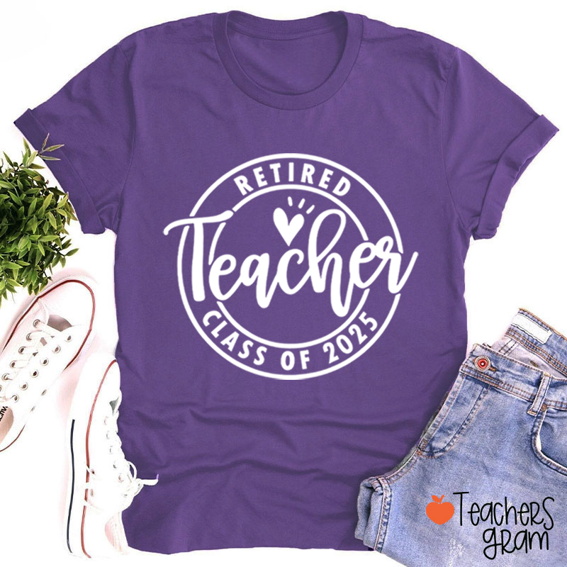 Personalized Looking Forward To Retirement Teacher T-Shirt