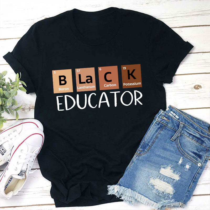 Black Educator Teacher T-Shirt