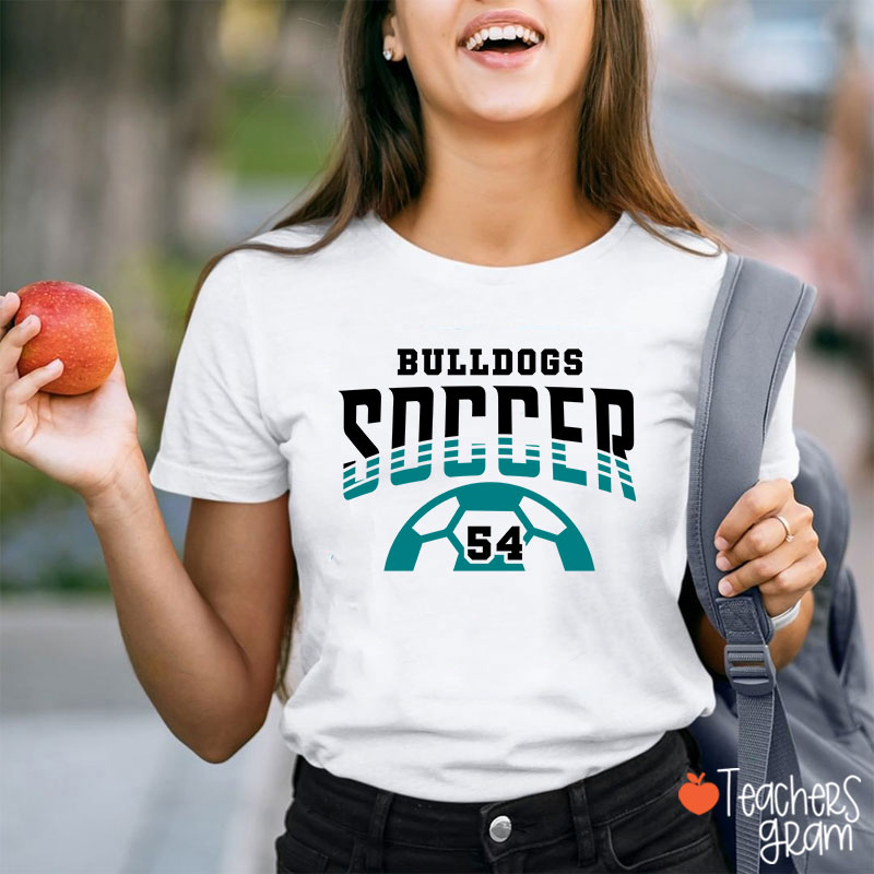 Personalized Mascot Sport And Number Game Day Teacher T-Shirt