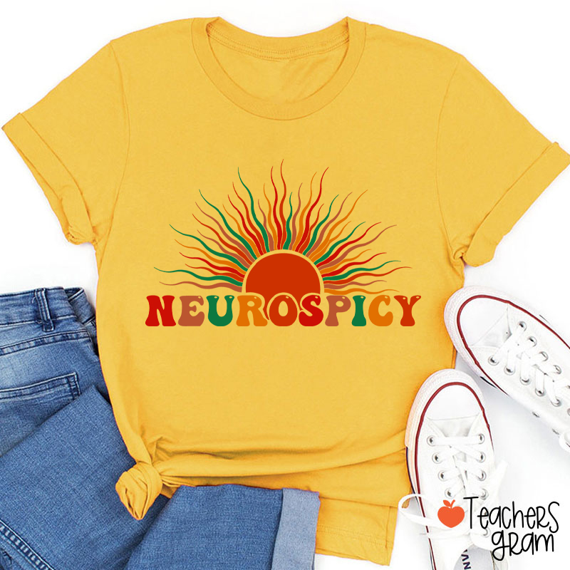 Neurospicy Autism Awareness Teacher T-Shirt