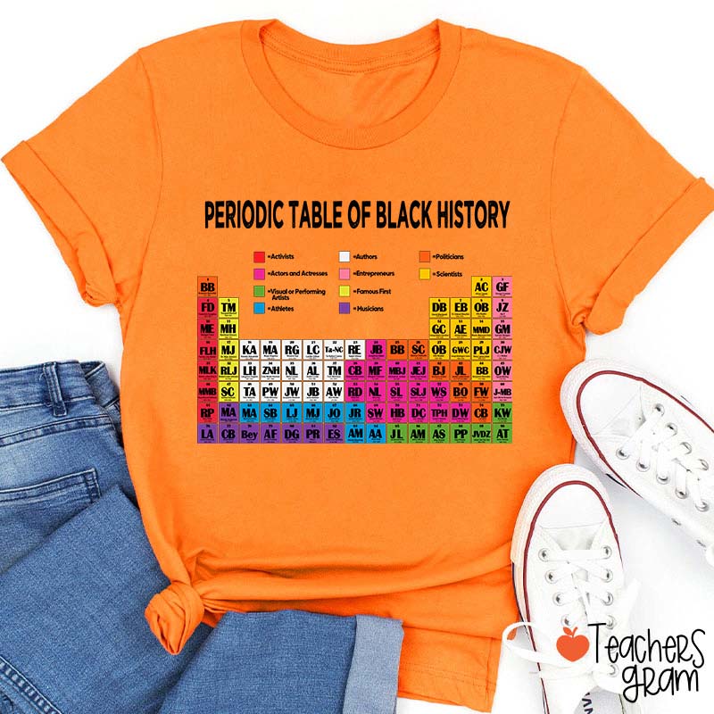 Periodic Table Of Black History Teacher T-Shirt
