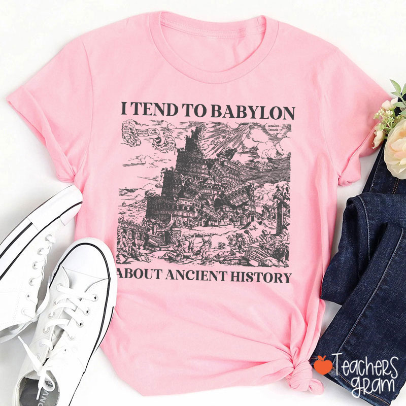 I Tend To Babylon About Ancient History Teacher T-Shirt