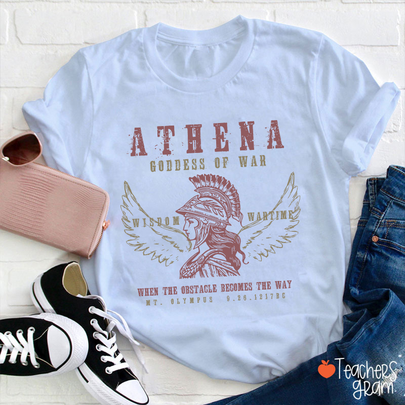 Athena Goddess Of War Teacher T-Shirt