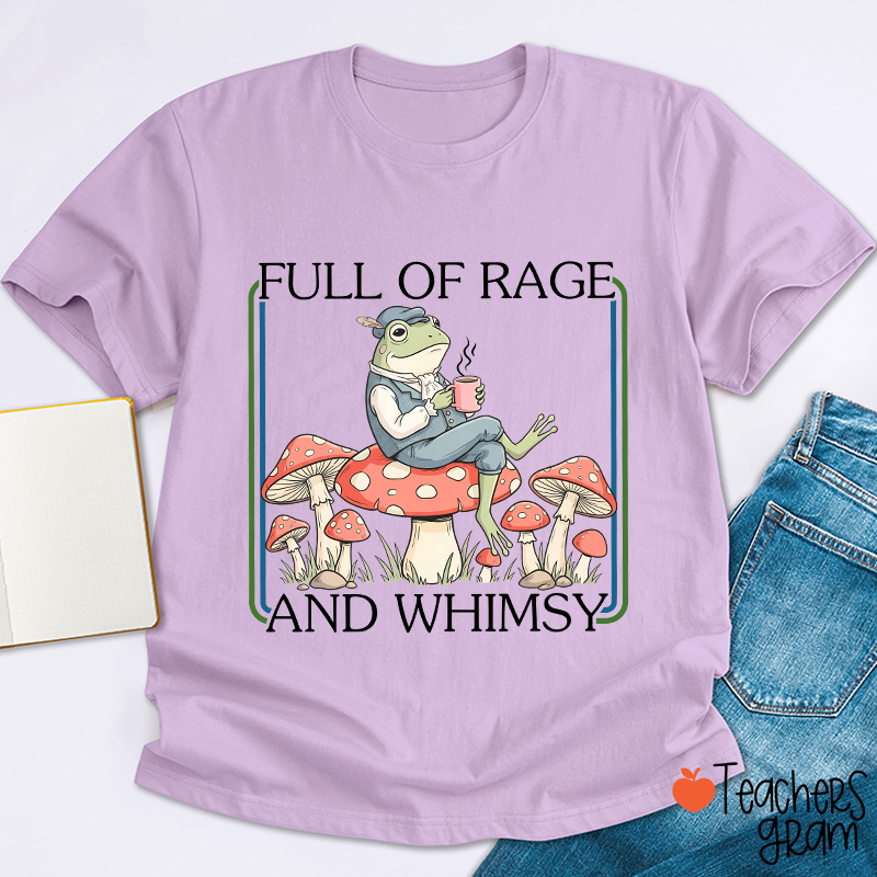Full Of Rage And Whimsy Teacher T-Shirt