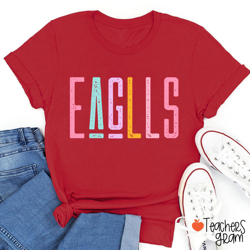 Personalized Mascot School Pride Comfortable Colors Teacher T-Shirt