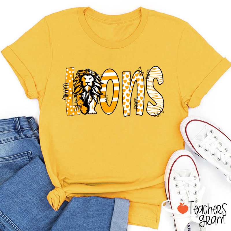 Personalized Mascot And Icon School Spirit Game Day Teacher T-Shirt