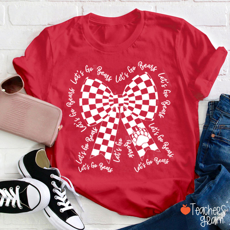 Personalized Let's Go Mascot Teacher T-Shirt