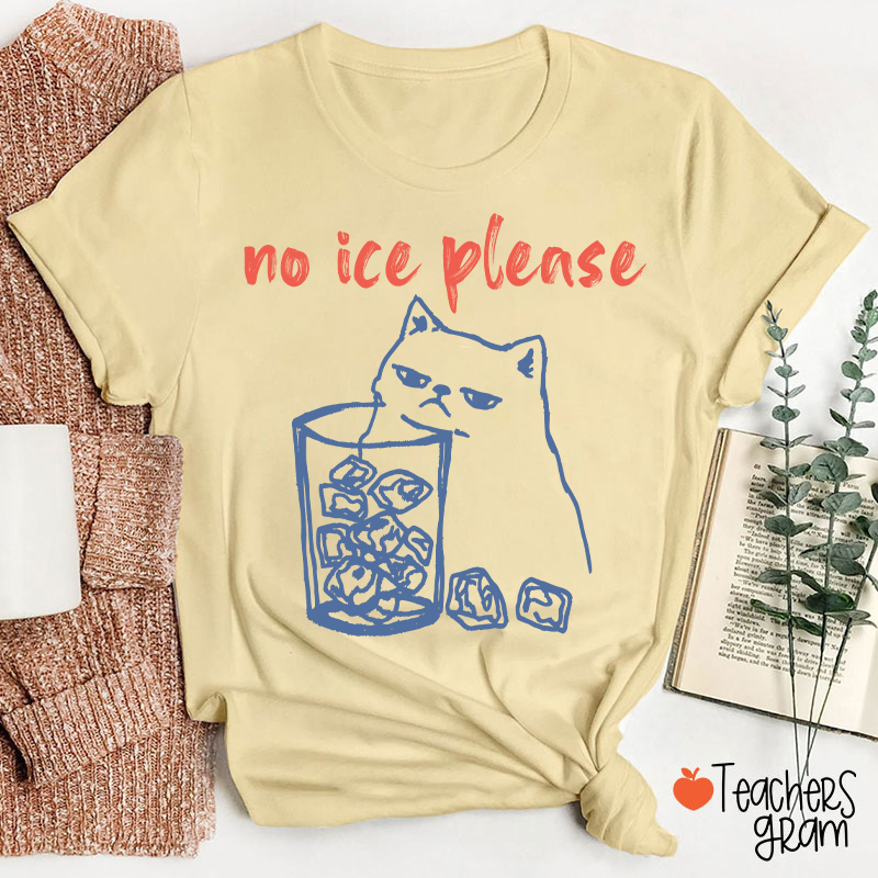 No Ice Please Teacher T-Shirt
