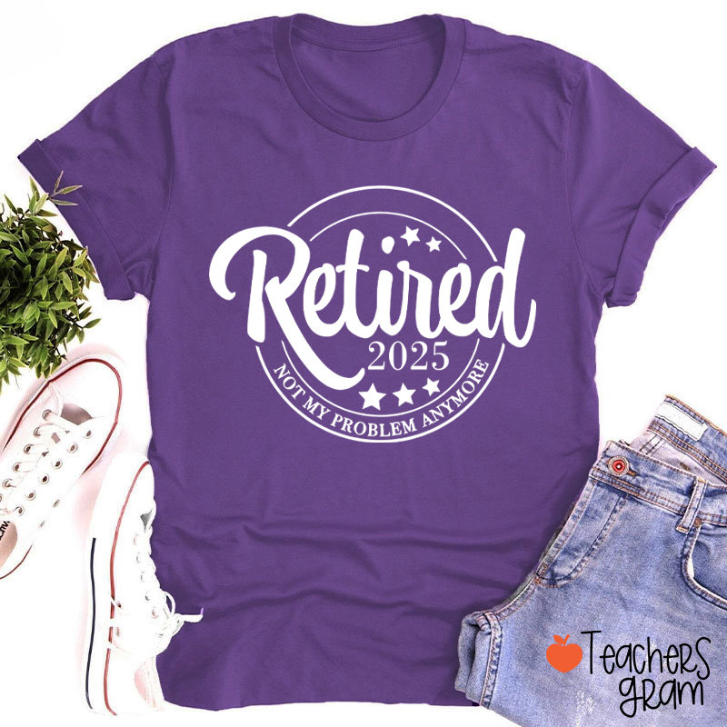 Personalized Year Retirement Gift Teacher T-Shirt