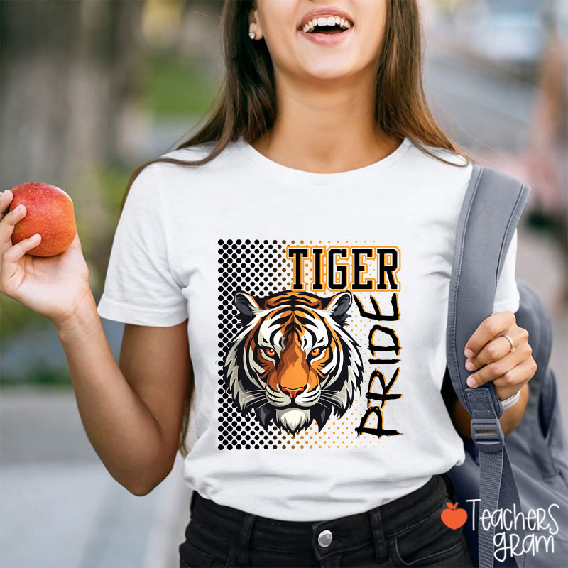 Personalized Colorful Mascot Pride Teacher T-Shirt