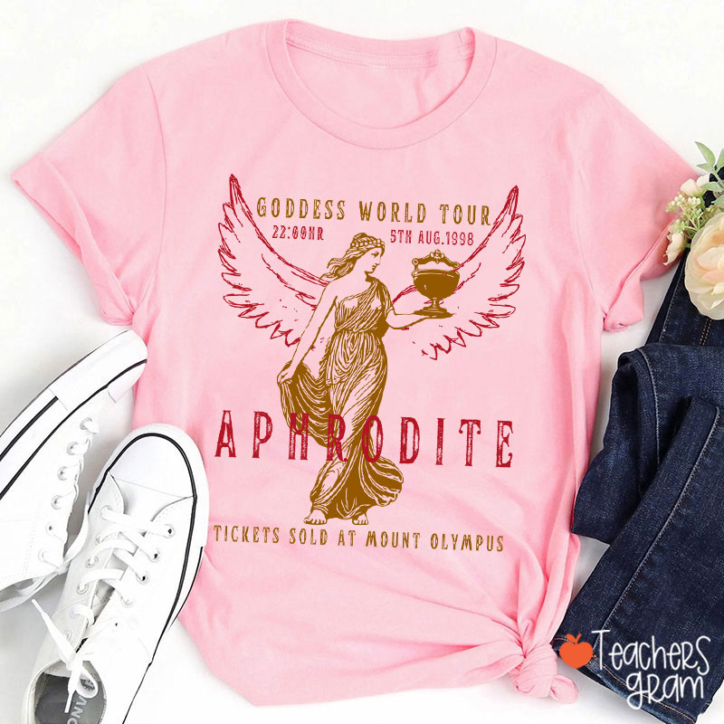 Aphrodite Goddess World Tour Teacher T-Shirt