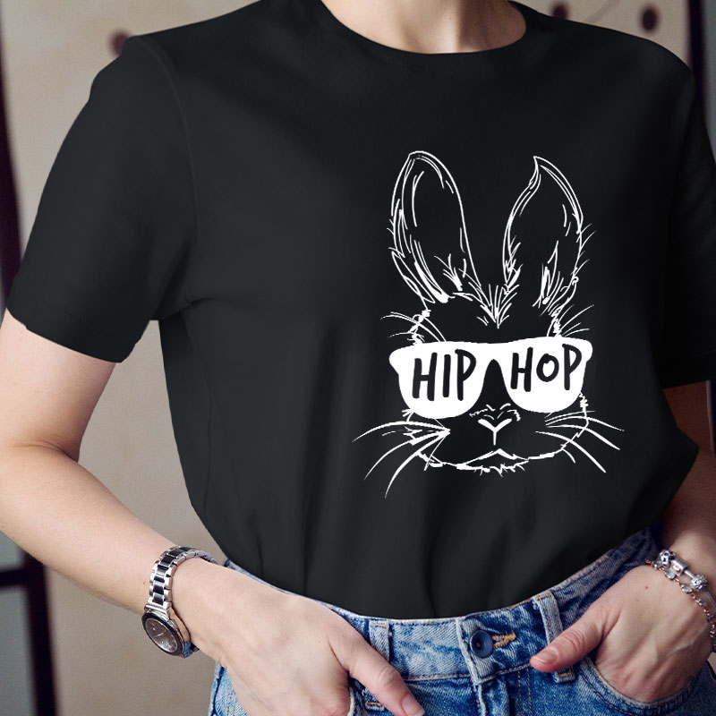 Hip Hop Bunny Teacher T-Shirt