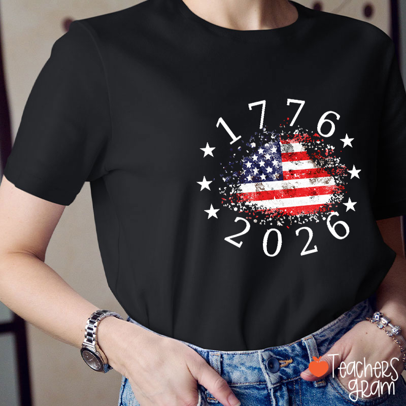 USA 250th Anniversary 1776-2026 Teacher T-Shirt