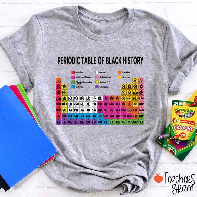 Periodic Table Of Black History Teacher T-Shirt