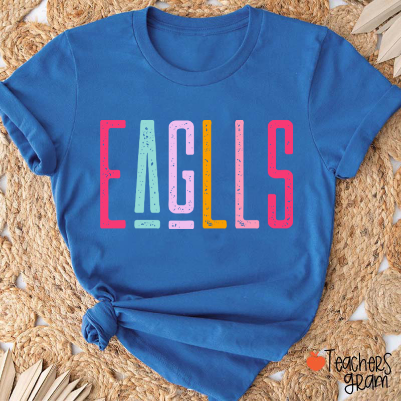Personalized Mascot School Pride Comfortable Colors Teacher T-Shirt