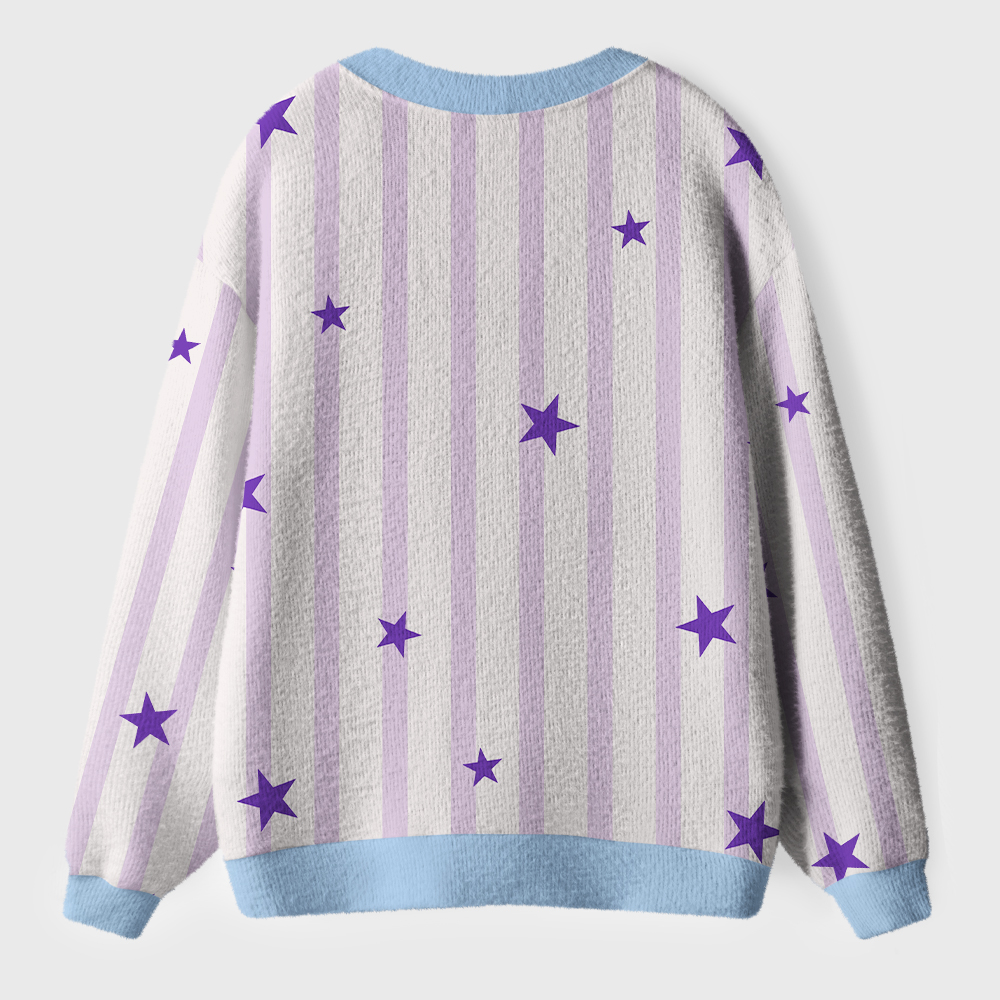 Personalized Name And Grade Preppy Stripes Pencil Apple Teacher Ugly Cardigan Sweaters