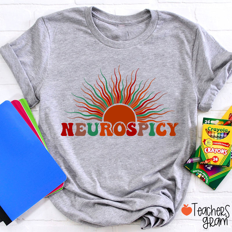 Neurospicy Autism Awareness Teacher T-Shirt