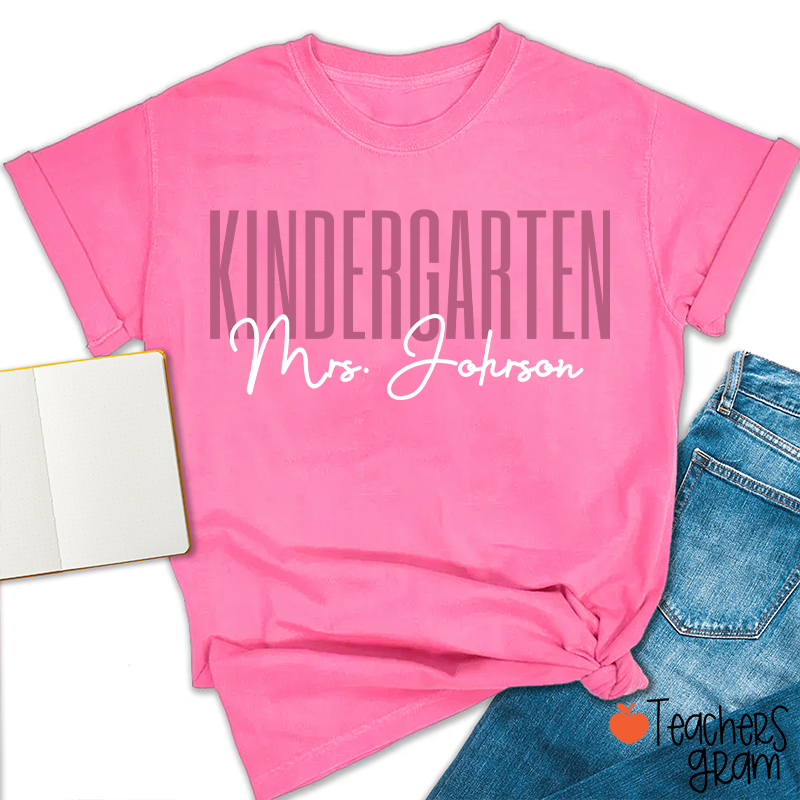 Personalized Grade And Name Back To School Teacher T-Shirt