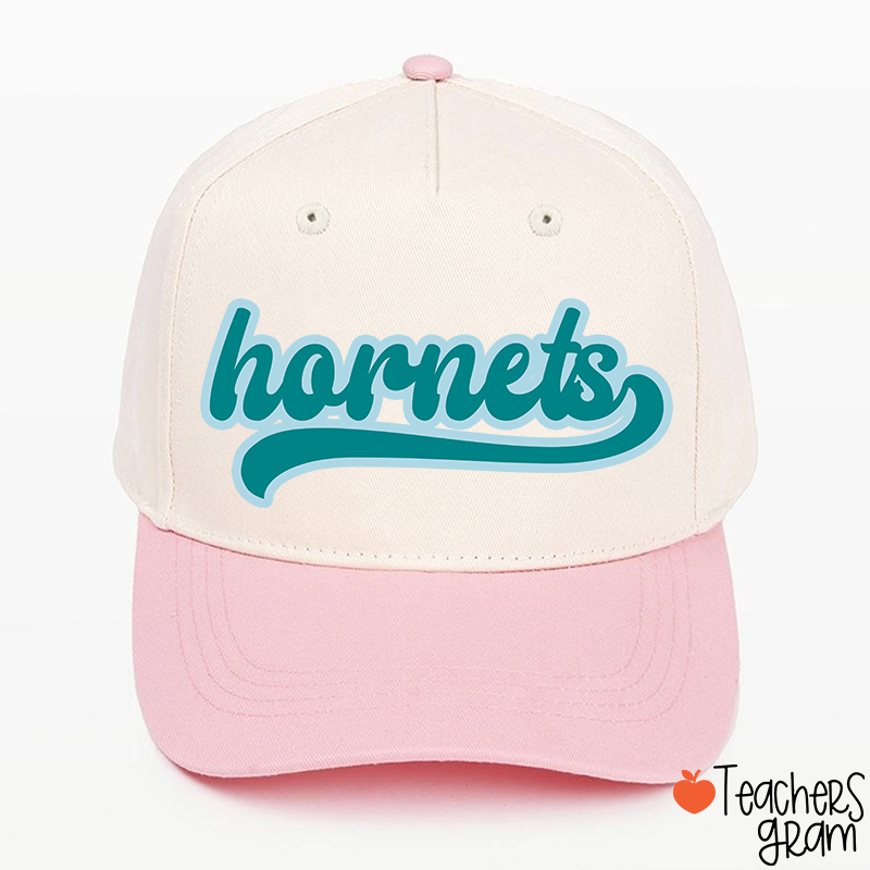 Personalized Mascot School Spirit Contrasting Colors Teacher Baseball Cap