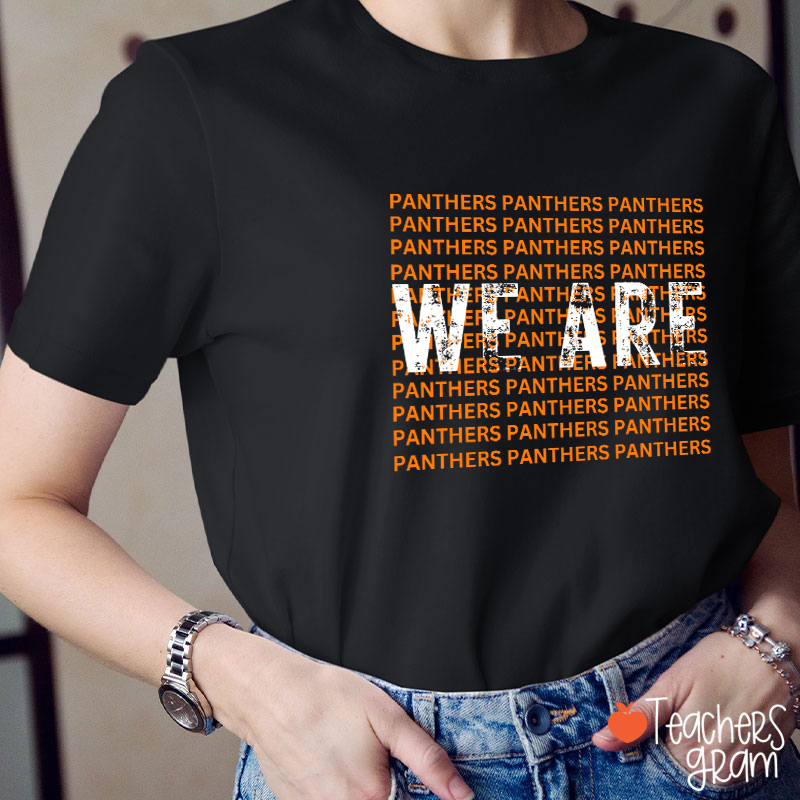 Personalized Mascot We Are School Spirit Teacher T-Shirt