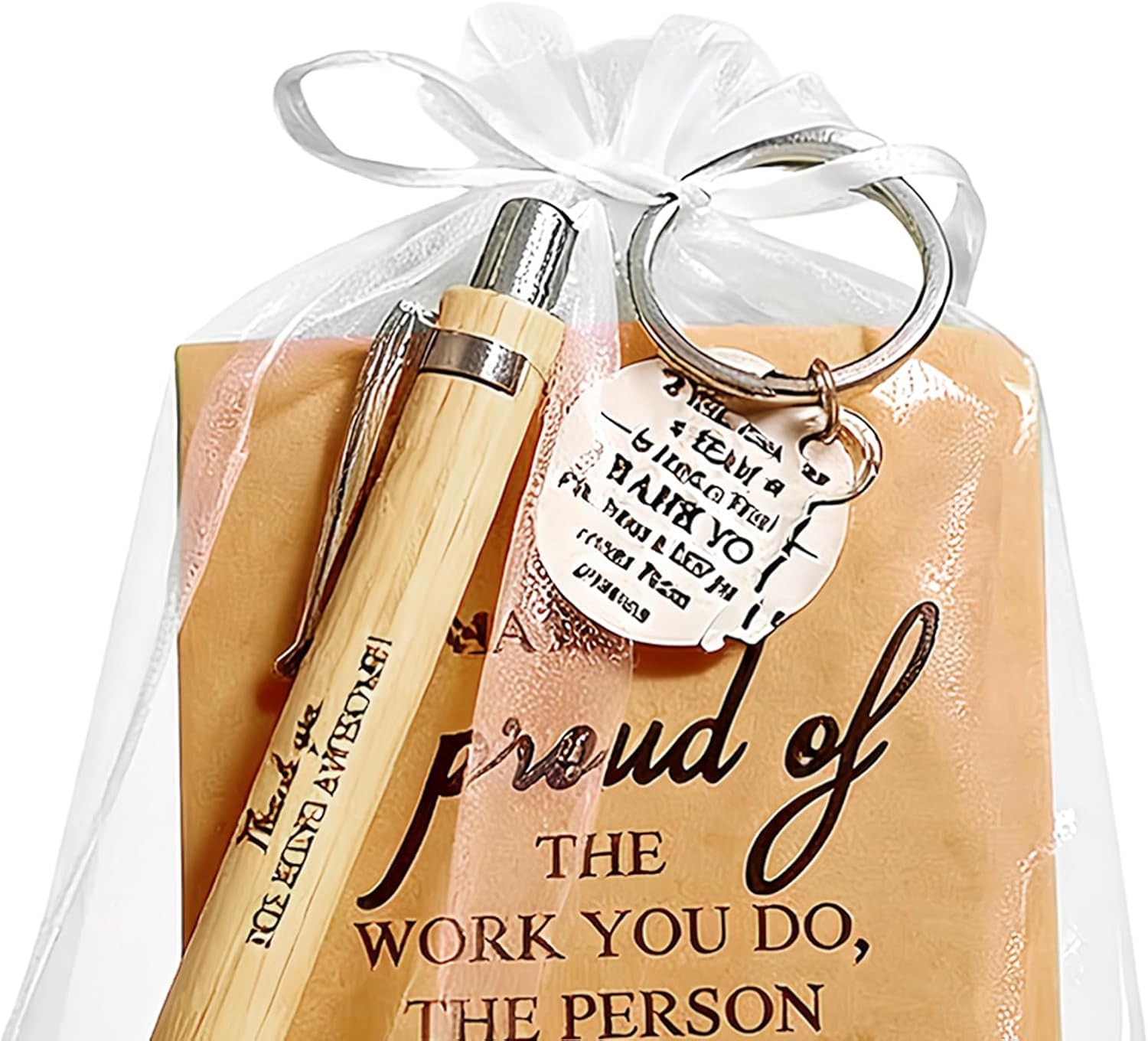 Inspirational Quotes Notebook Keychain Set