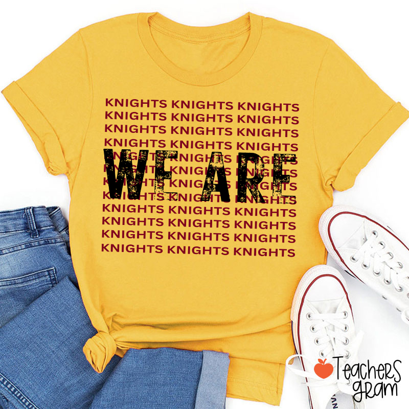 Personalized Mascot We Are School Spirit Teacher T-Shirt