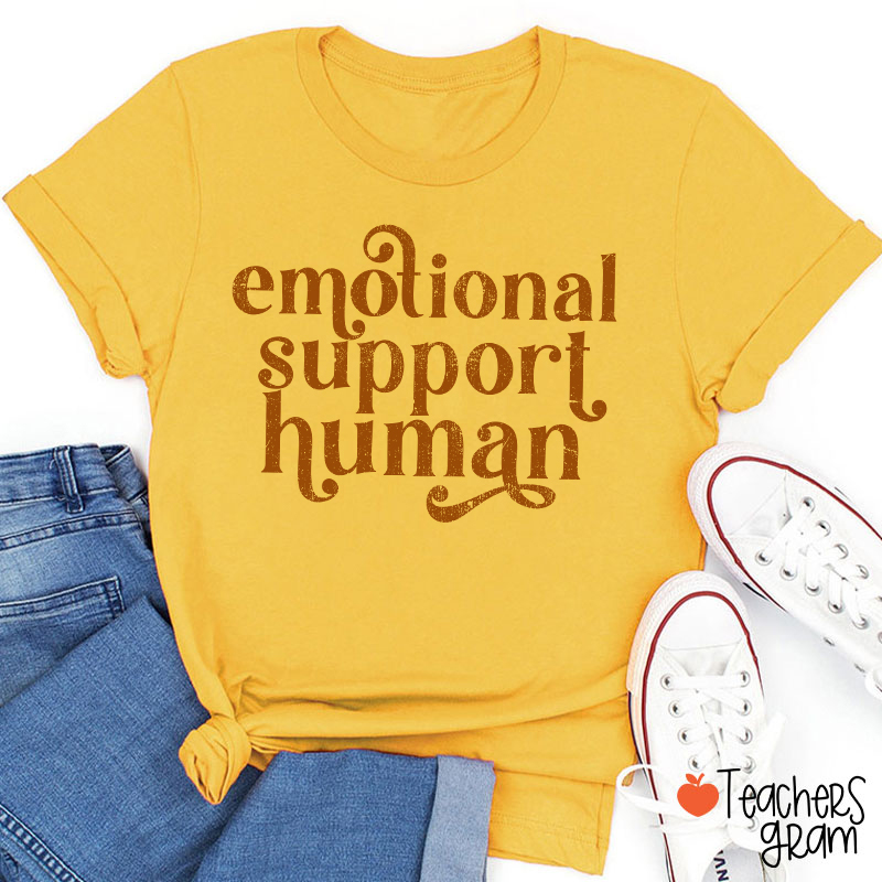 Emotional Support Human Teacher T-Shirt