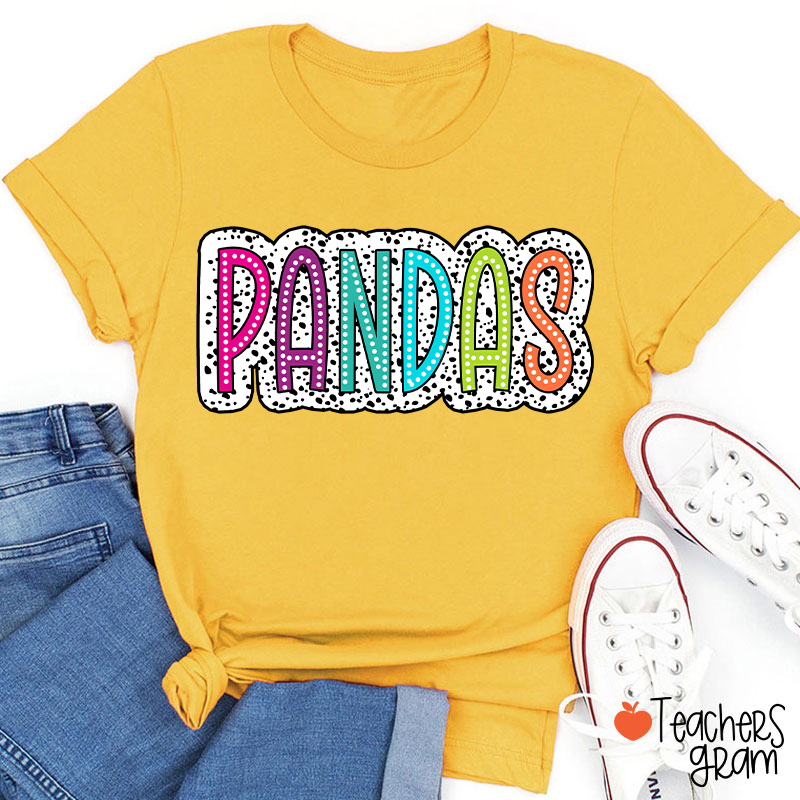 Personalized Mascot Polka Dot Game Day Teacher T-Shirt