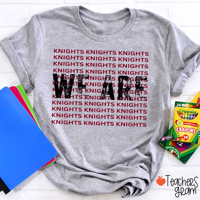 Personalized Mascot We Are School Spirit Teacher T-Shirt