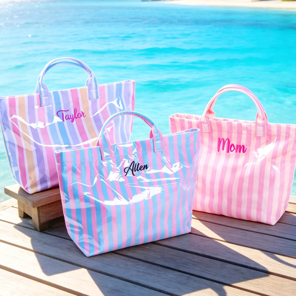 Personalized Embroidered Waterproof Beach Tote Bag