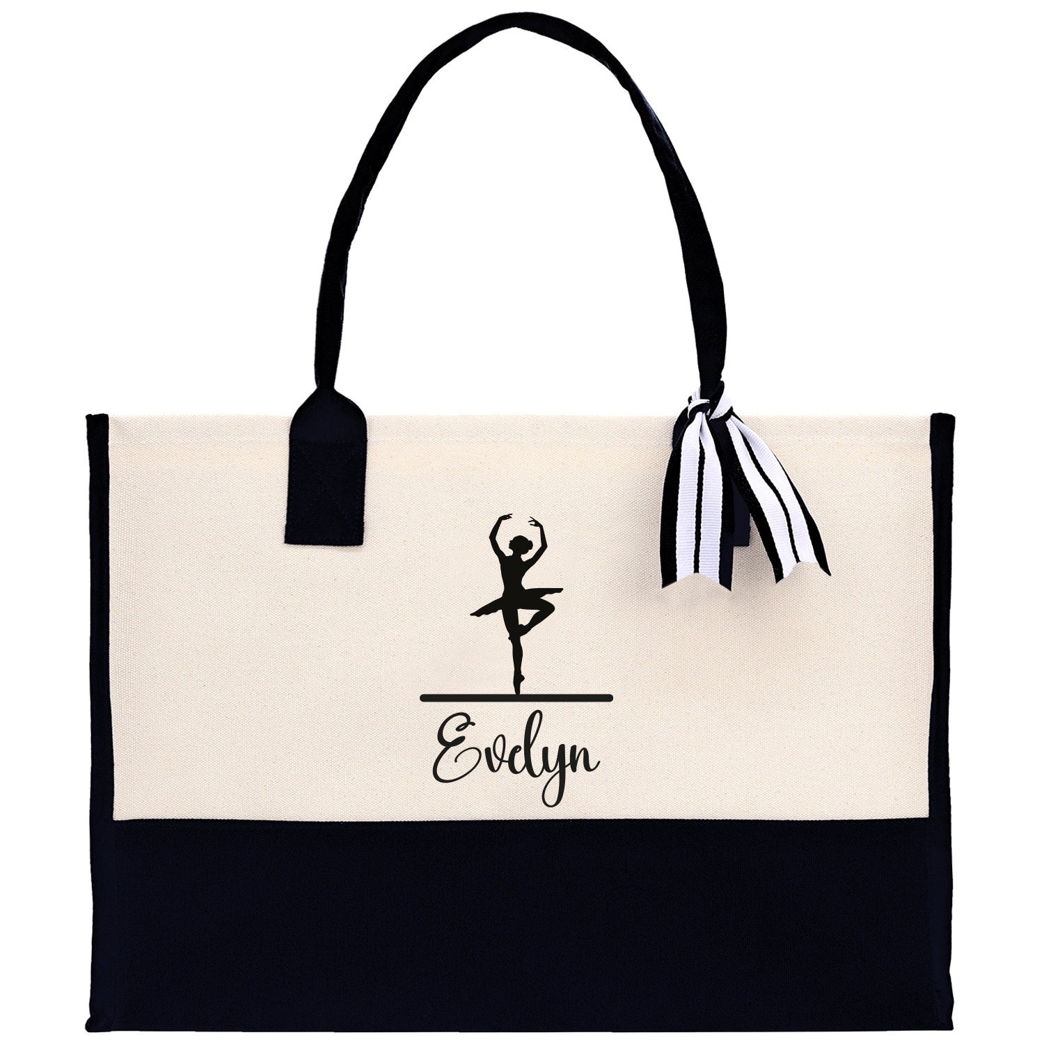 Personalized Ballet Dance Teacher Cotton Tote Bag