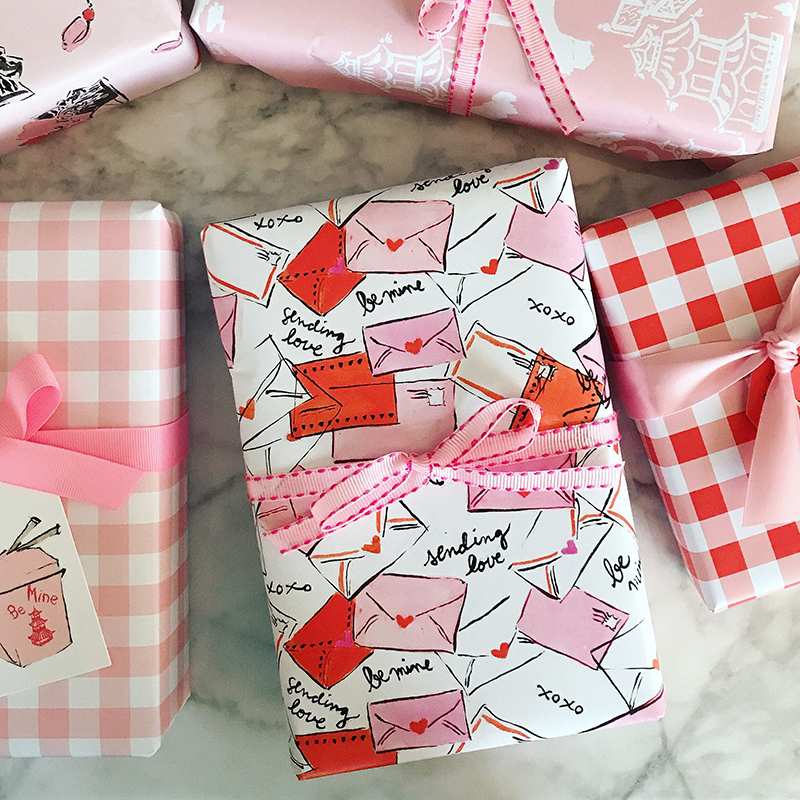 Letters To My Valentine Teacher Wrapping Paper