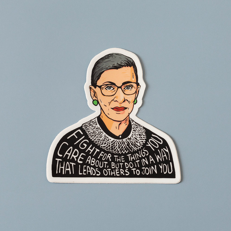 Ruth Bader Ginsburg Inspirational Teacher Stickers