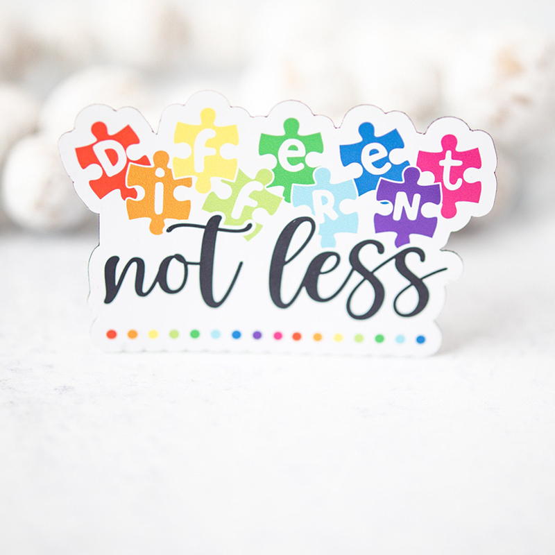 Different Not Less Autism Puzzle Teacher Stickers