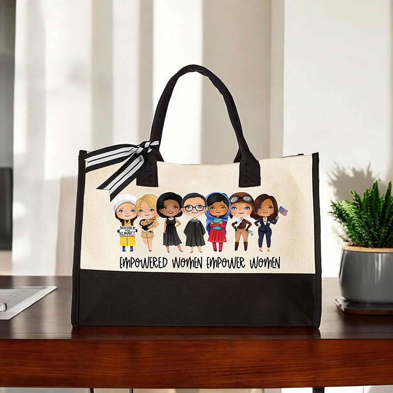 Empowered Womans Teacher Cotton Tote Bag