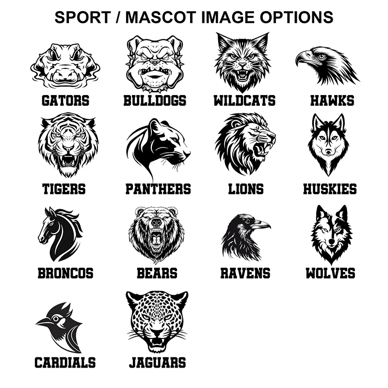 Personalized Mascot Floral School Spirit Game Day Teacher T-Shirt