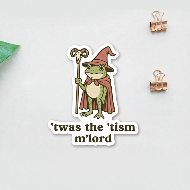 'Twas The 'Tism M'Lord Teacher Stickers