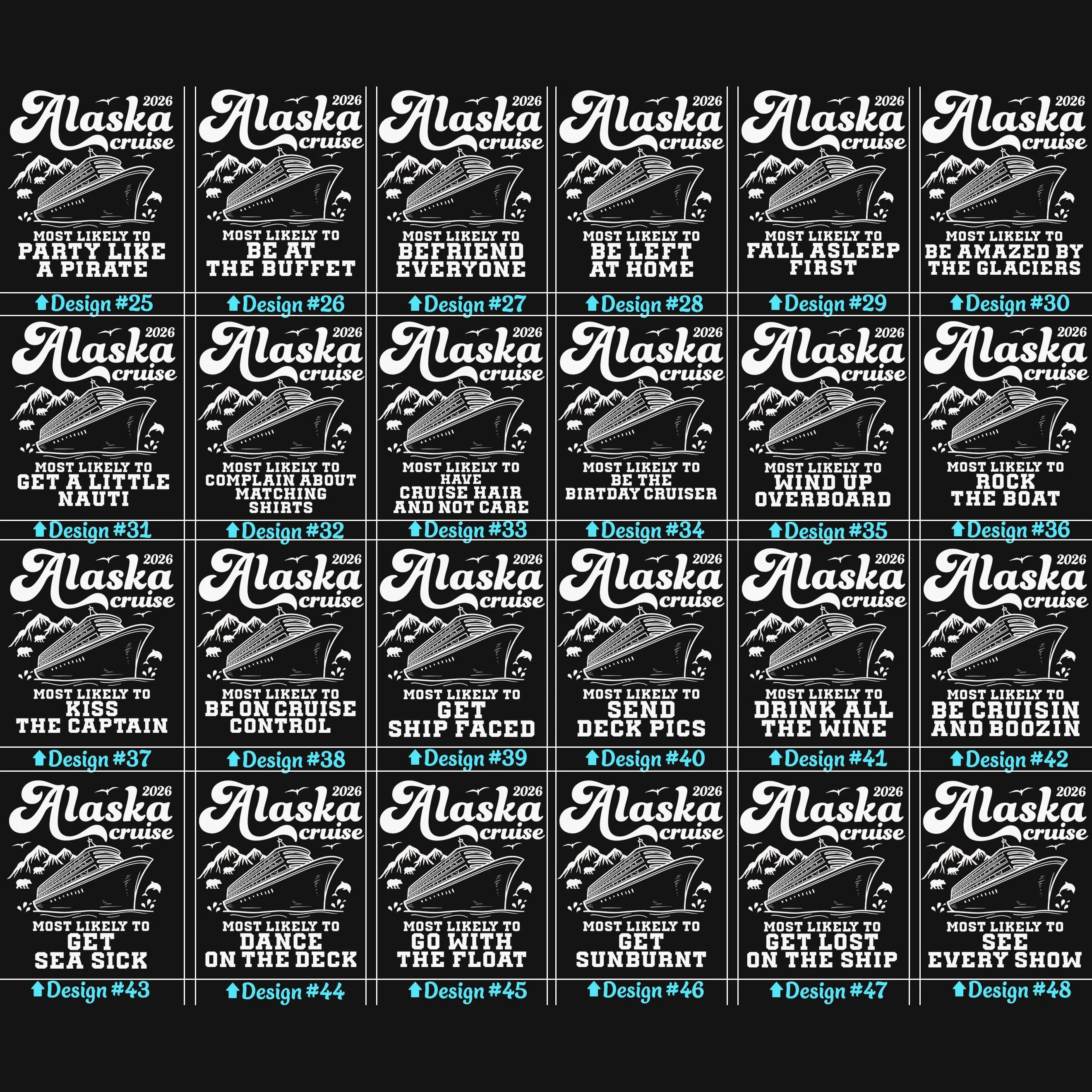 Personalized Alaska Cruising Most Likely To Teacher T-Shirt