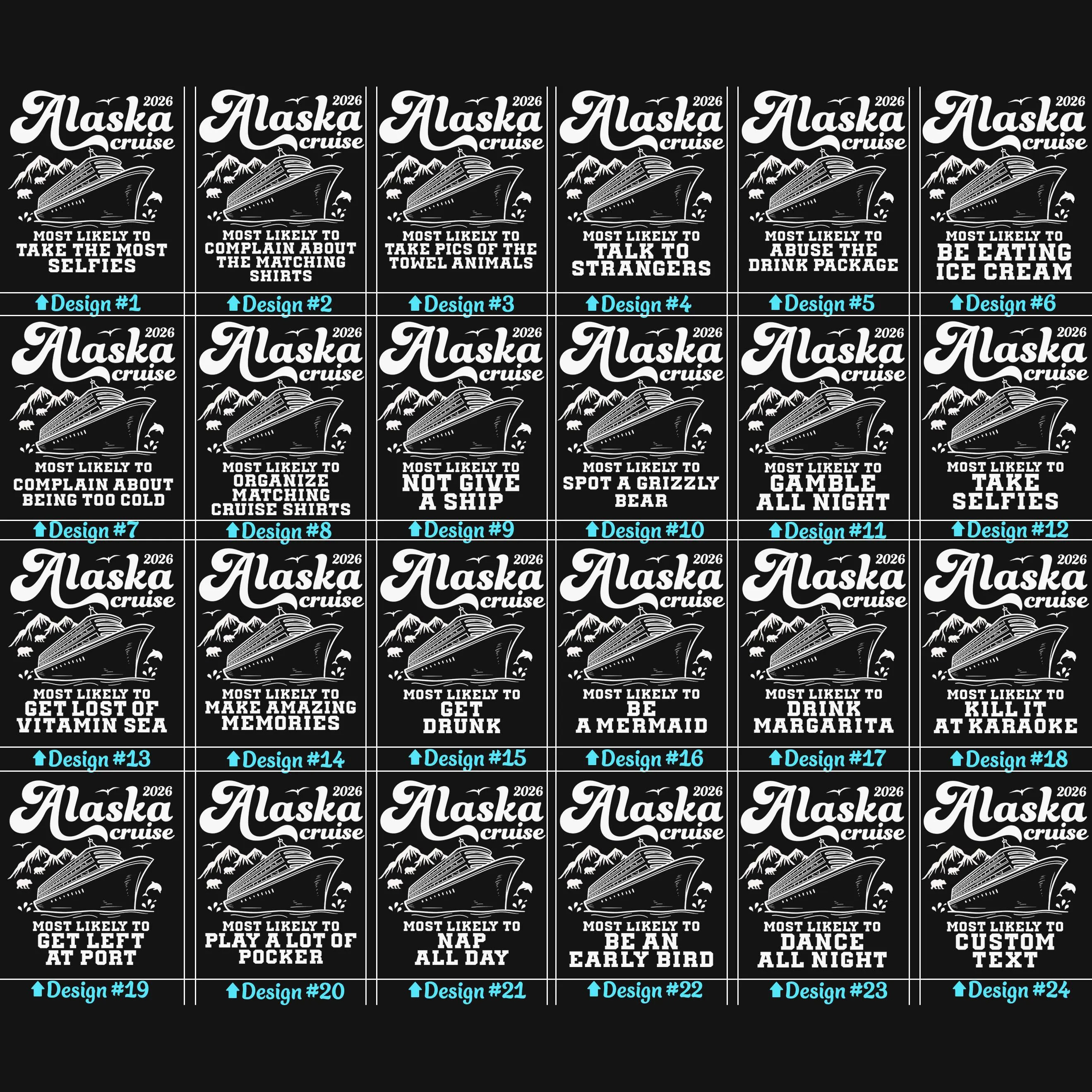 Personalized Alaska Cruising Most Likely To Teacher T-Shirt