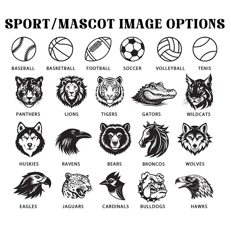 Personalized Mascot Flowers School Spirit Teacher T-Shirt