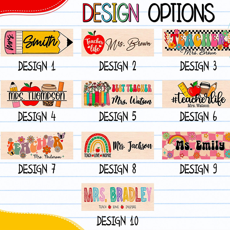 Personalized Name Teacher Whiteboard Eraser