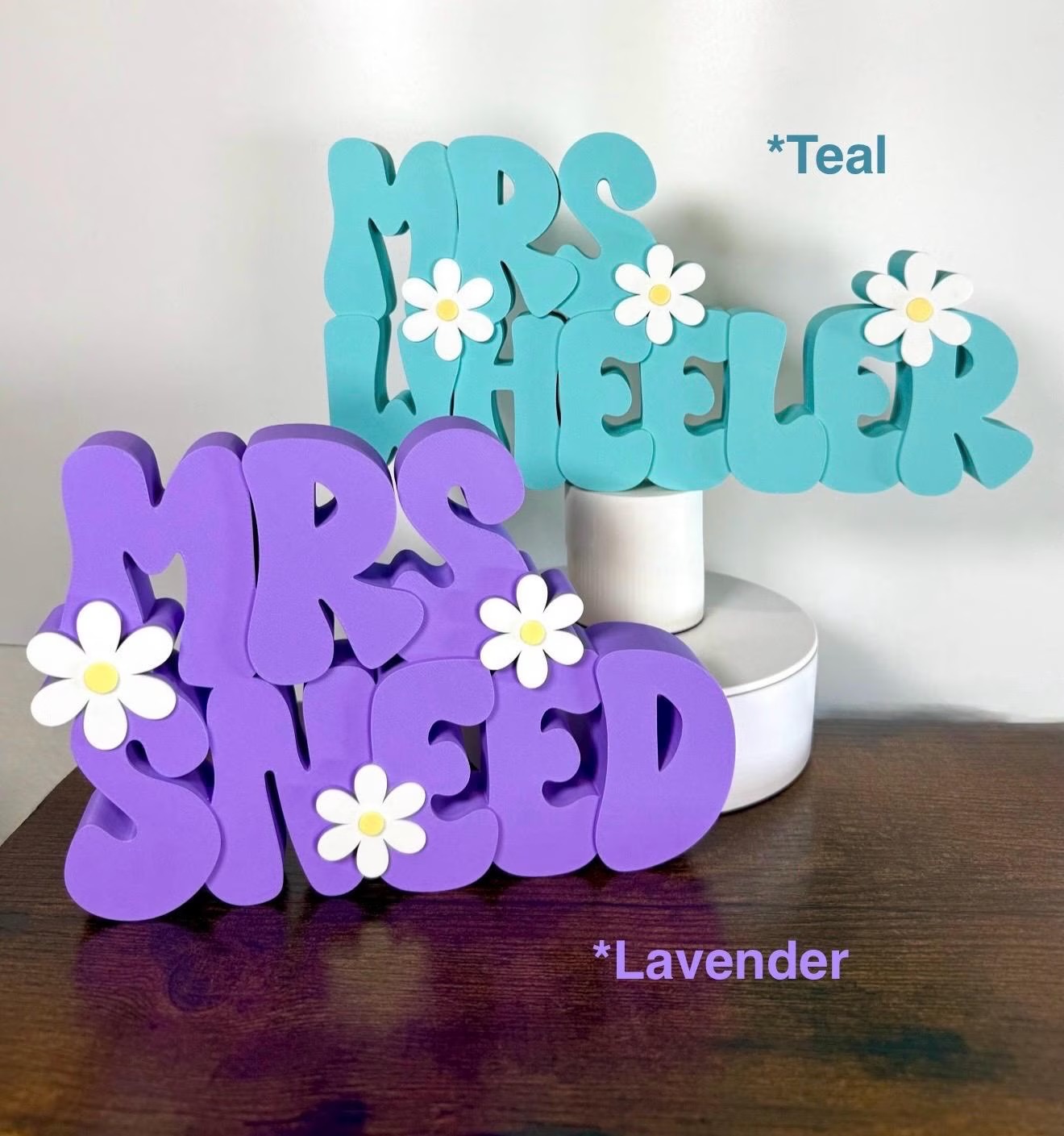 Personalized Teacher Name Plate