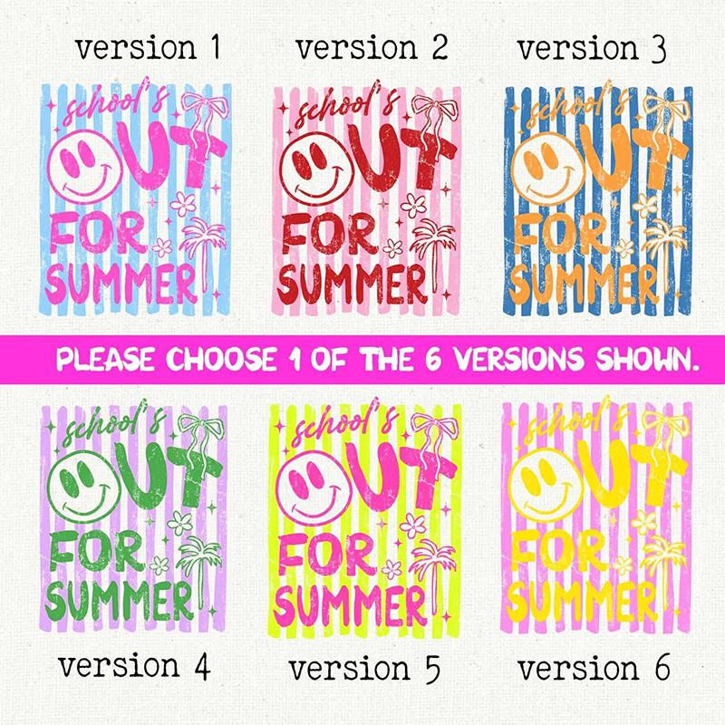 Personalized School's Out For Summer Smile Teacher T-Shirt