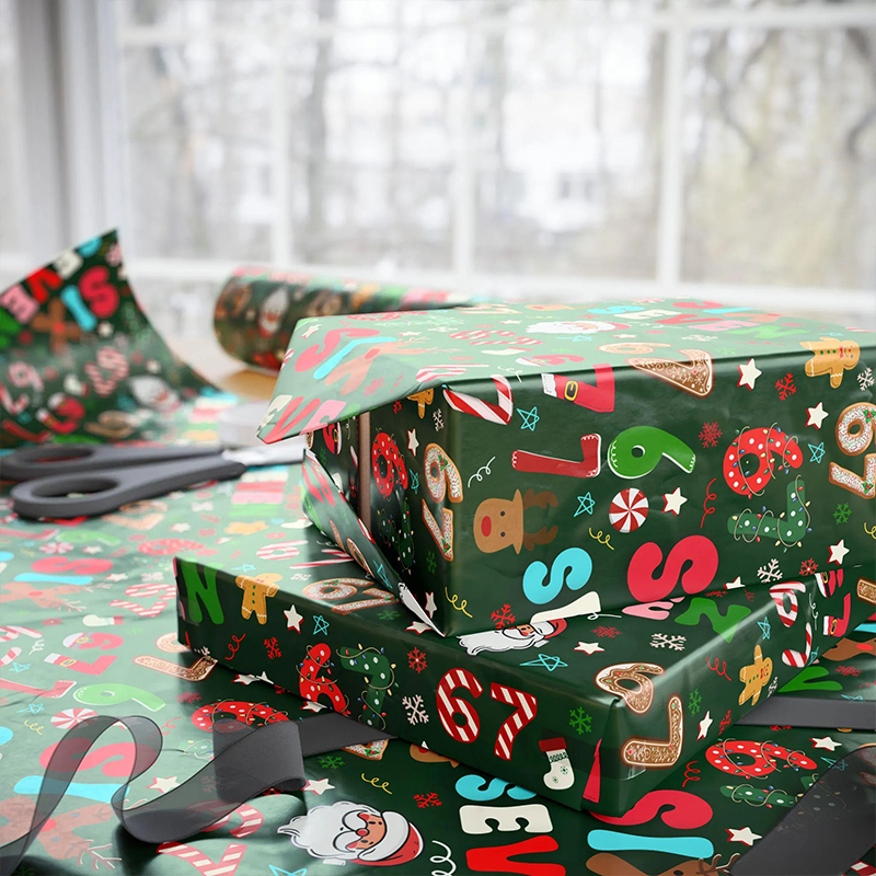 Funny Six Seven Meme Christmas Vibes Teacher Wrapping Paper
