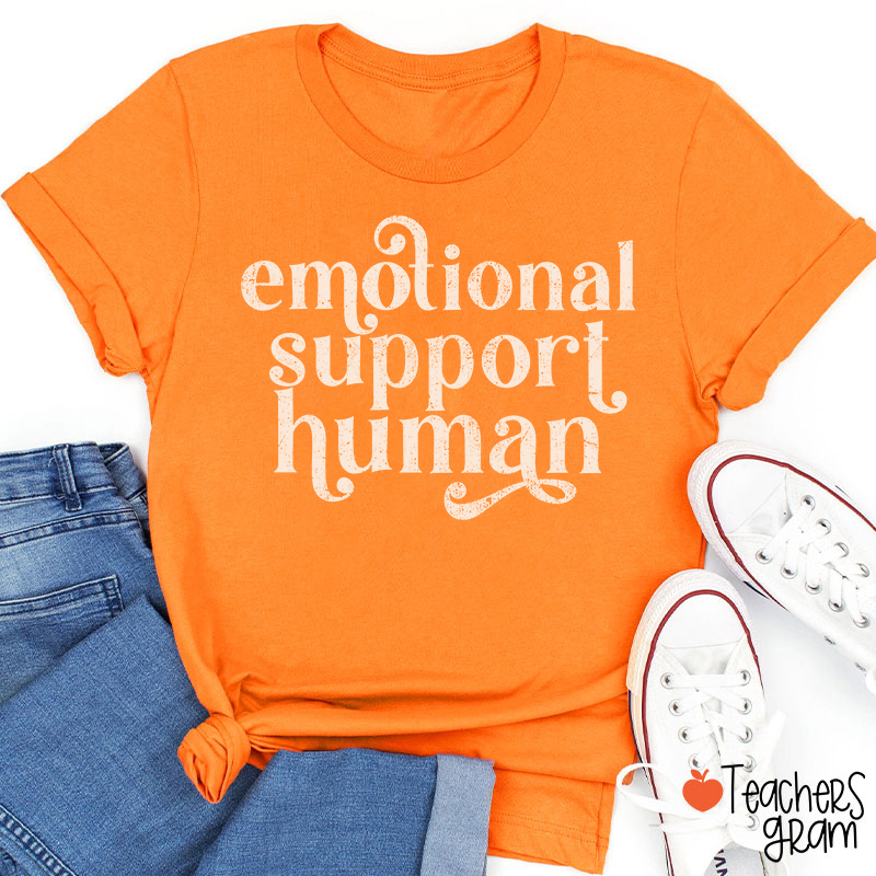 Emotional Support Human Teacher T-Shirt