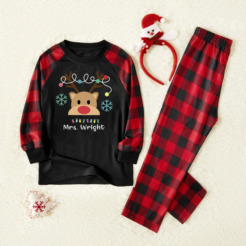 Personalized Merry Christmas Teacher Pajamas