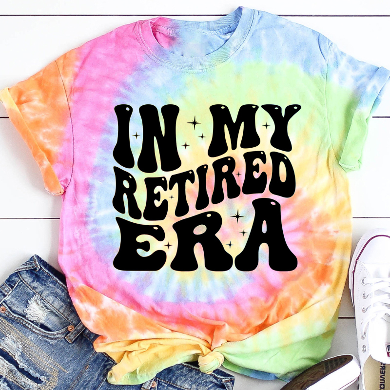 In My Retired Era Teacher Tie-dye T-Shirt