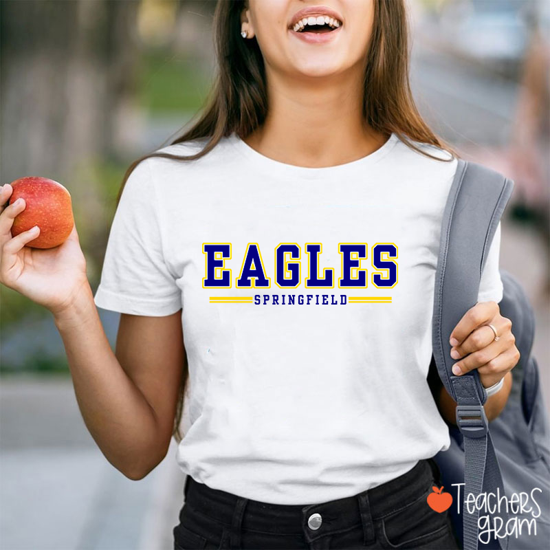 Personalized Mascot And Team Name School Spirit Teacher T-Shirt