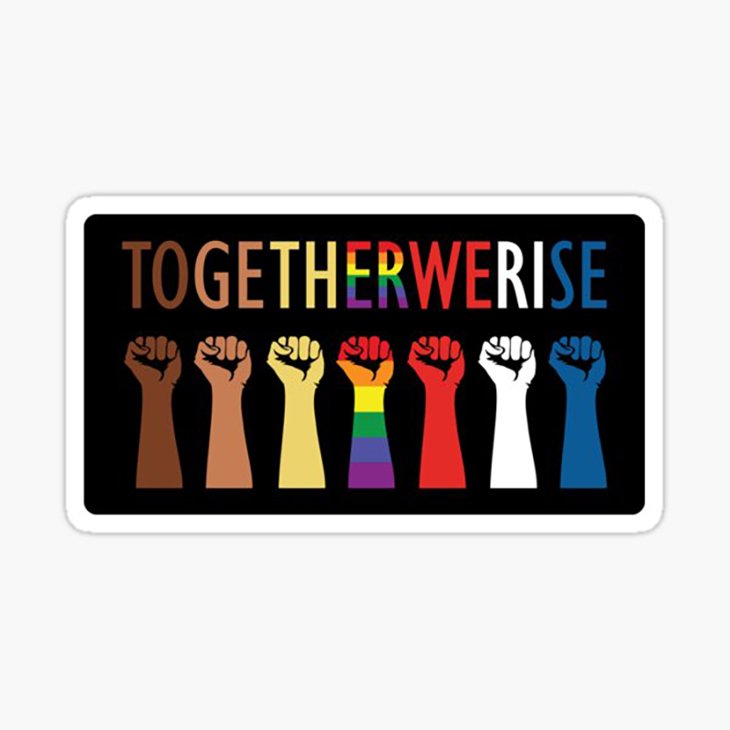 Together We Rise Teacher Stickers